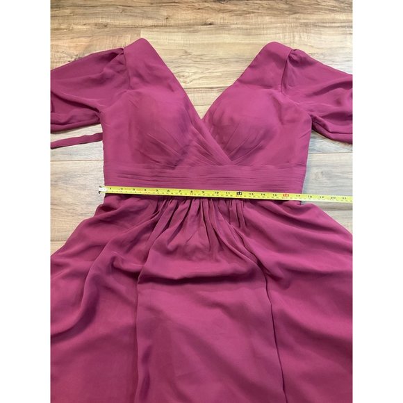 Pomuyoo Liliana Trendy Floor Length Chiffon Bridesmaid Dress    Size: 16W - Picture 9 of 15